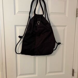 Black Drawstring Backpack